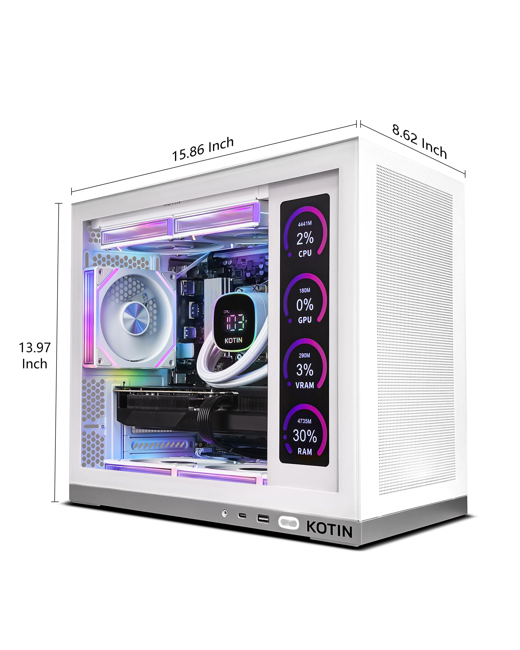 Amazon.com: KOTIN Prebuilt Gaming PC Ryzen 7 7800X3D, 32GB DDR5